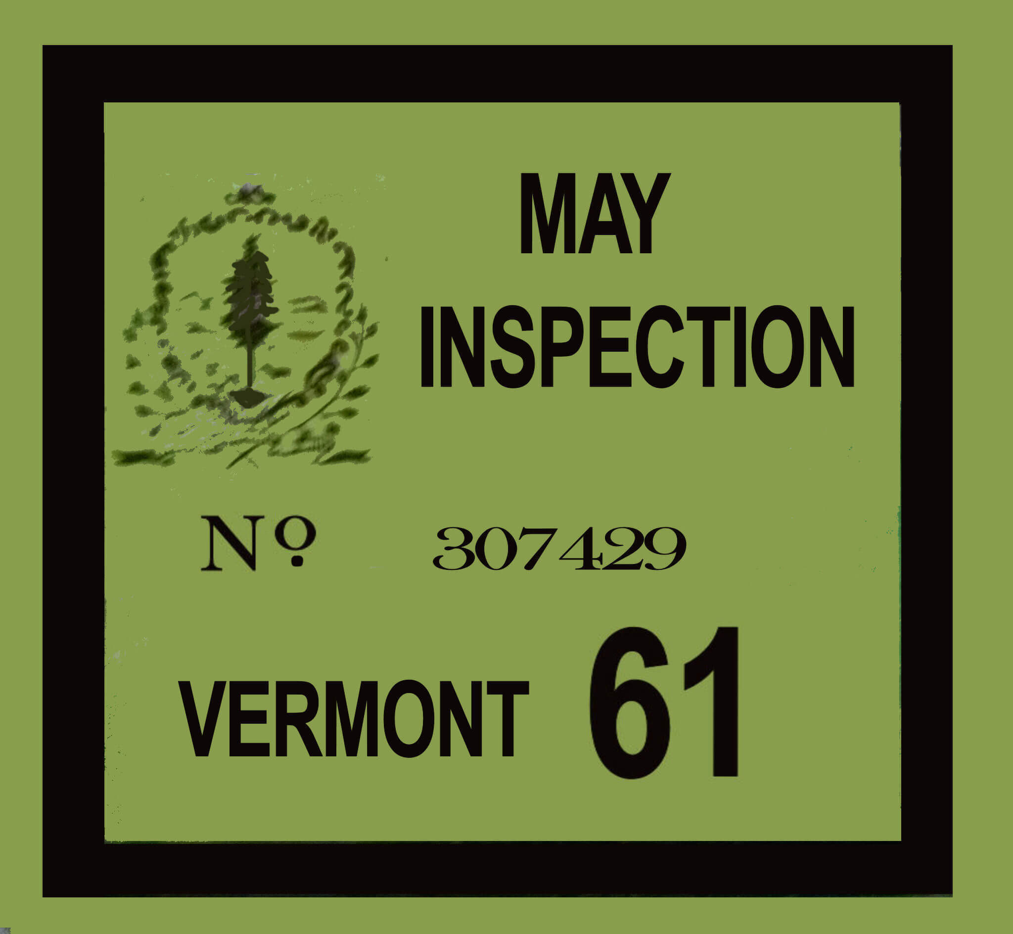 (image for) 1961 Vermont SPRING inspection